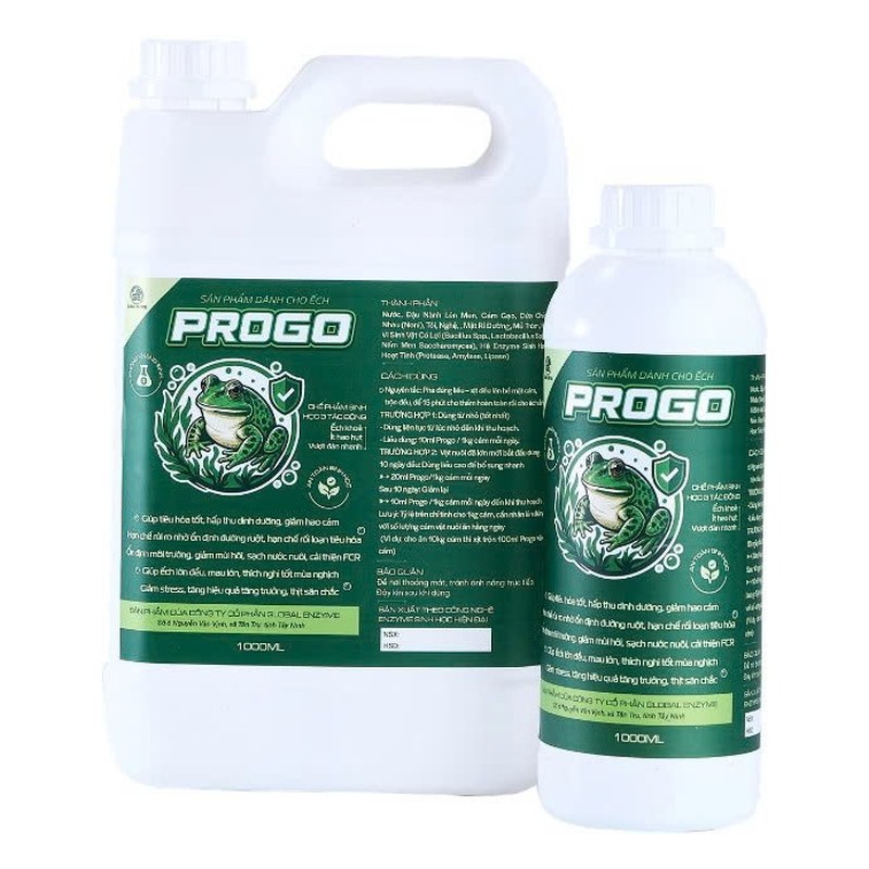 Progo – Chế phẩm sinh học thức ăn cho ếch